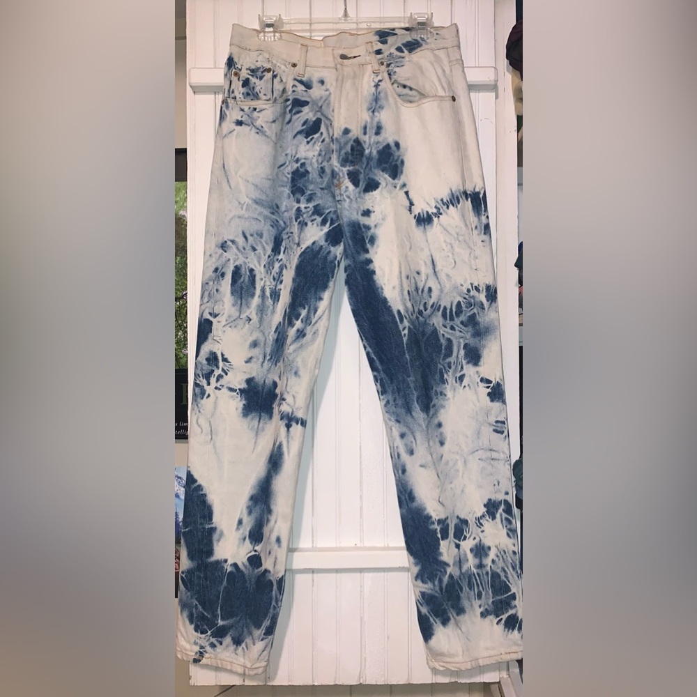 et vous hand dyed jeans